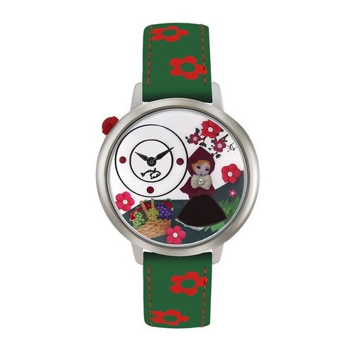 Orologio Donna Braccialini TUA140/BZ Cinturino Verde Con Fiori | eBay