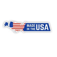 Made in the USA Sticker US Map Flag Decal Vinyl Made in America Car Stickers