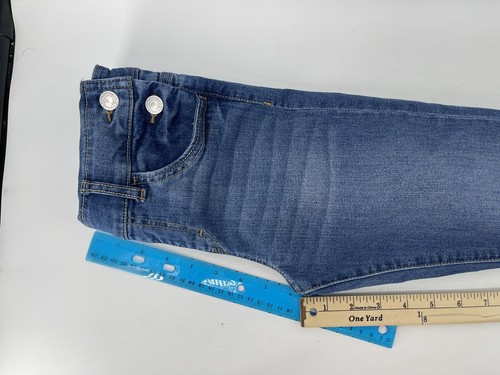 Levis Jean Overall Bibs Girls Size 8 Regular Straight Leg Blue Denim Fast Ship - Picture 9 of 12