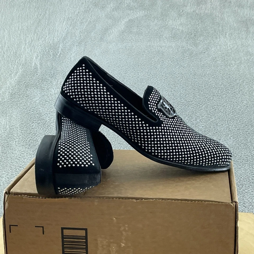 STACY ADAMS Men's, Swagger Loafer Black Silver 9 M NOWB S053 - Image 3 of 4