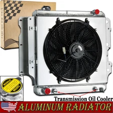 3 Rows Aluminum Radiator Shroud Fan For 1987-2006 Jeep Wrangler YJ TJ 4.0L 4.2L