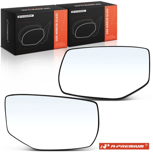 A-Premium 2Pcs Mirror Glass with Manual Adjust for Honda Accord 2013 2014-2017
