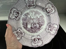 William Adams Bologna Mulberry Transfer Plate c.1830-1840 Staffordshire, England
