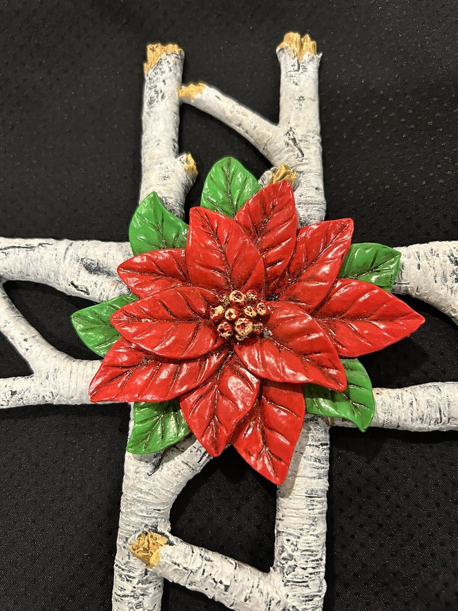 Vintage Christmas Cross Resin Wall Plaque 13