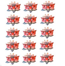 15pcs Cosplay Costume Nana Osaki Lotus Flower Temporary Tattoo Body Sticker