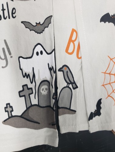 Set of 2 Same Thin Cotton Tea Kitchen Towels(16"x26") HALLOWEEN TRANSYLVANIA,Nan - Picture 18 of 22