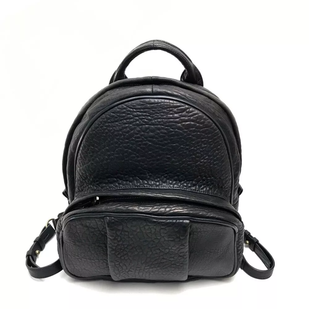 ALEXANDER WANG 204113 Dumbo Backpack Bag Leather Black eBay