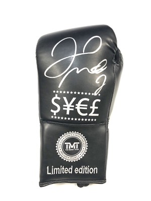 Floyd Mayweather Signed Boxing GLOVE With Proof AFTAL COA (A