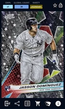 2024 TOPPS BUNT MEGA PACK JASSON DOMINGUEZ COSMIC CHROME STARFRACTOR LEGENDARY