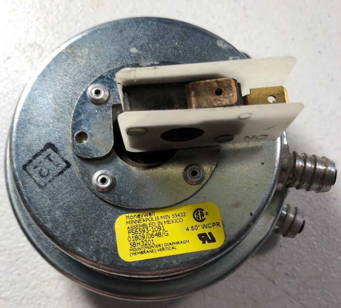 OEM Honeywell Tridelta ICP Heil Furnace Air Pressure Switch FS6318-1342 1.35/"