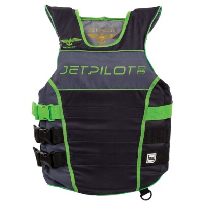 Jet Pilot Nylon Side Entry Ultimate F86 Sabre 3Buckle PFD Blk SM/MD WJP21213BKSD