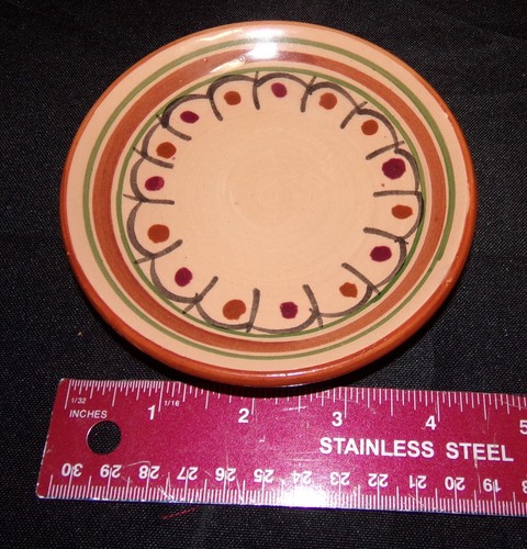 SELTENE mexikanische Keramik Becher und Teller Set Ton Handarbeit Glasur Tasse Keramik Tasse. - Bild 6 von 8