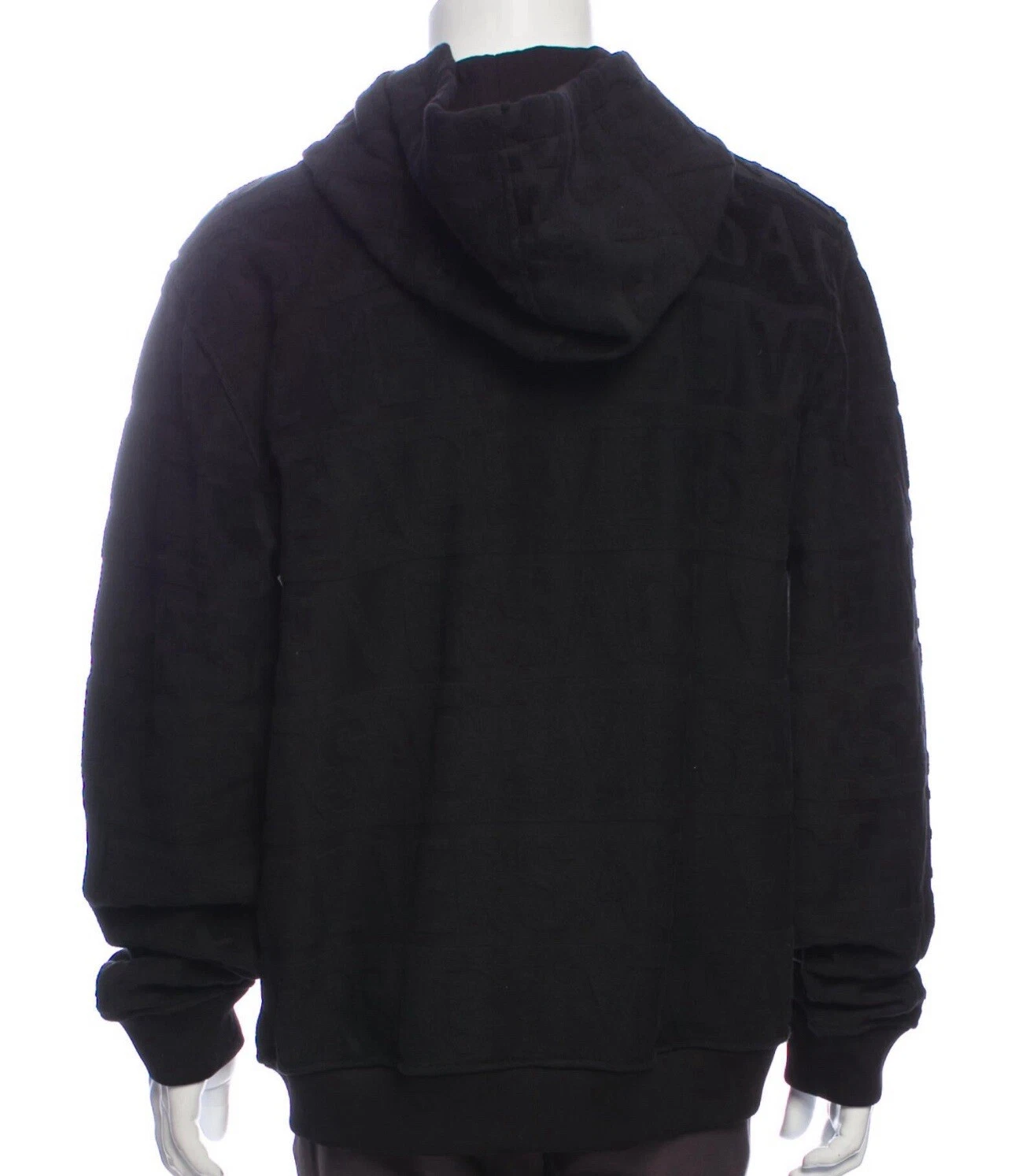 Giacca con cappuccio e zip Versace! (Uomo XL) Unisex Nero