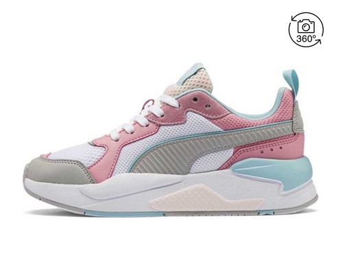 Puma X-Ray White/Pink/Mint Shoes Sports Sneakers 372920-05 - Picture 2 of 5