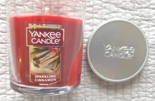 YANKEE CANDLE Sparkling Cinnamon Scent New/Unused 7 oz.  jar container