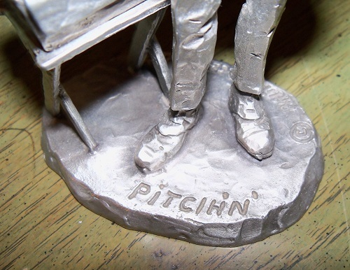 Philip Kraczkowski Pewter 1978 RARE "Medicine Man" | "Snake Oil Salesman" - Picture 3 of 7