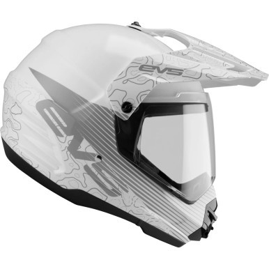 EVS T5 Dual Sport Venture Arise Helmet - White Small