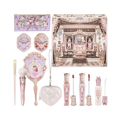 Rocoberry Dream 11-Piece Makeup Gift Box Set,Includes Makeup Palette,Blush,Highl