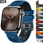 Silicone Sport Watch Band Strap For Apple Watch Ultra 3 2 Series 11/10/9/8/7/SE3