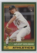 2025 Topps Heritage Dark Green Border Grant Holman #40 1d0h