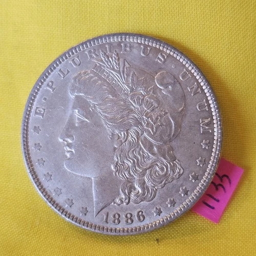 🚚⚡️🔥BEAUTIFUL AU/BU 👀🔥1886 $1 Morgan SILVER Dollar 90%