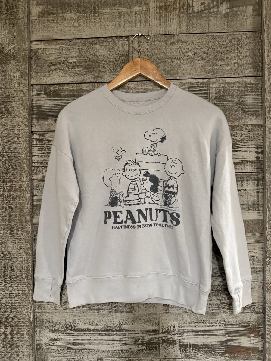Abercrombie Fitch Kids Peanuts Snoopy Long Sleeve Sweater Pullover SZ 11-12  GUC