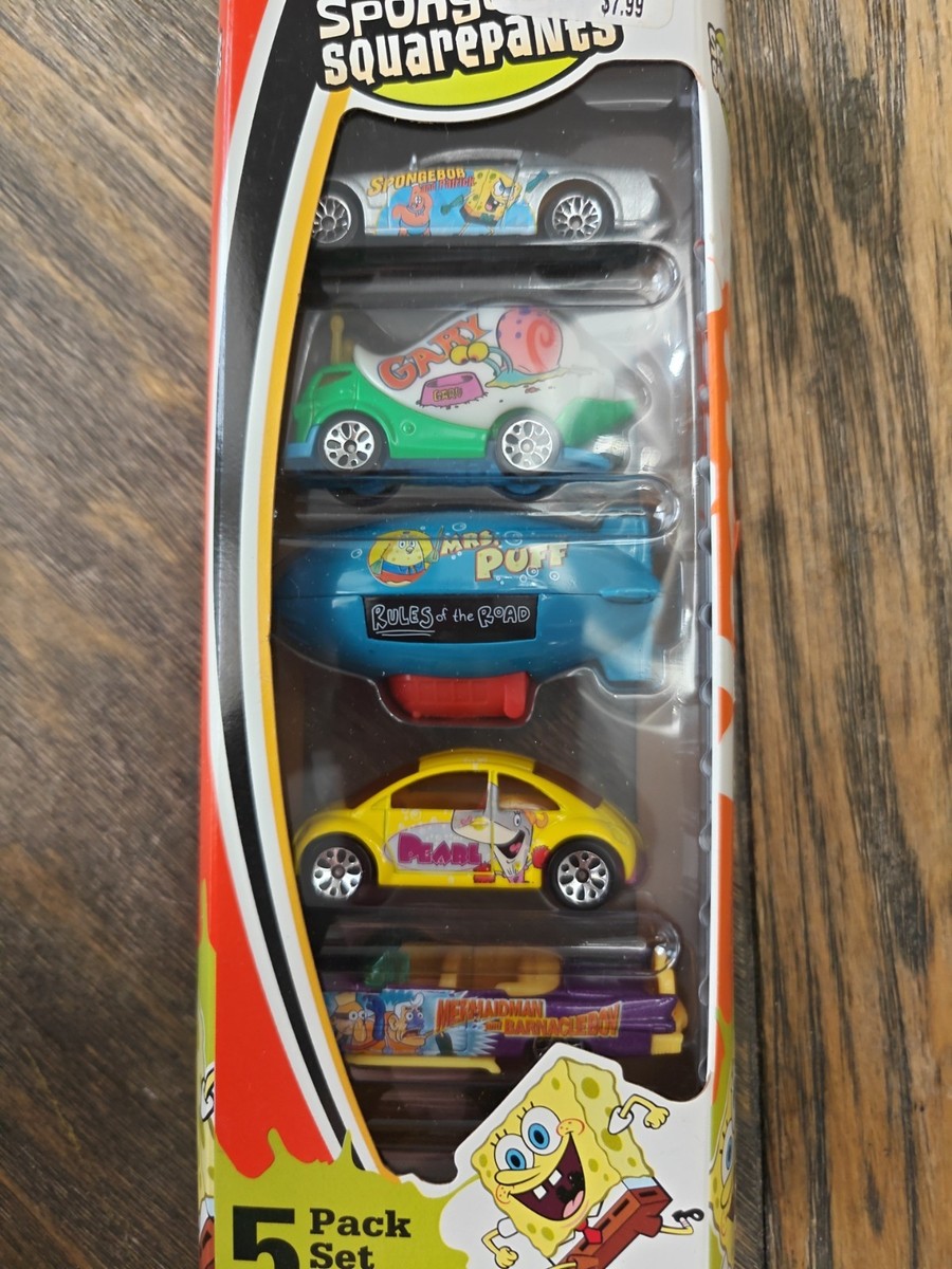 Matchbox SpongeBob SquarePants 5 Car Gift Set Nickelodeon 2004
