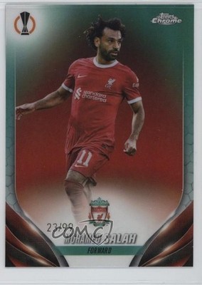 2023-24 Topps Chrome UEFA Club Competitions 23/99 Mohamed Salah #163 06i8