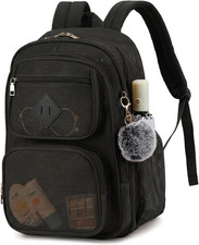 Mesh Backpack, Heavy Duty Mesh Bookbag for Girls Boys Kids, Women See through Tr