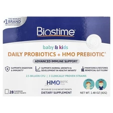 Baby & Kids, Daily Probiotics + HMO Prebiotic, 3 Months to 6 Years, Flavorless,