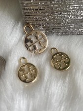 Tory Burch Gold Logo Charms Set of 3