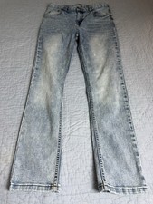 Wonder Nation Jeans Boys Size 16 Slim Fit Light Wash Light Blue Denim