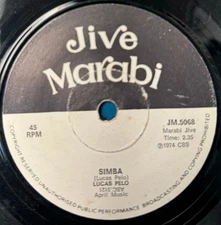 SO AFRICA 45: LUCAS PELO SIMBA /SIMBA~1974 JIVE MARABI 7~SOUL AFROBEAT JAZZ~HEAR