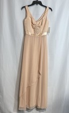 Tahari Arthur S. Levine Women's NWT Peach Beaded Formal A-Line Dress Size 2