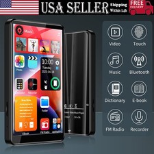 MP3 MP4 4" Player Support 256GB Bluetooth Lossless Music FM Radio Recorder Sport