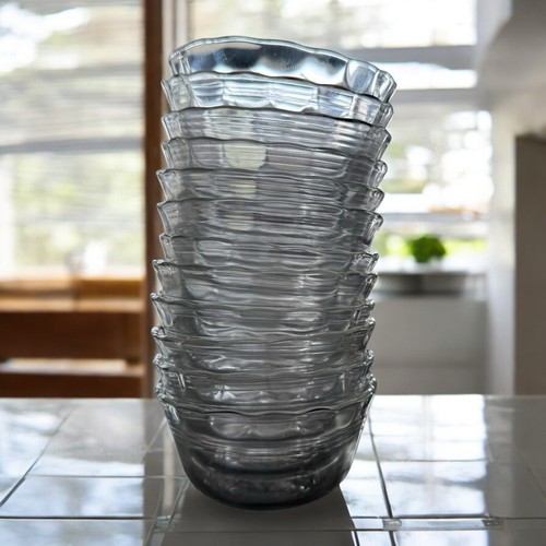 VINTAGE CORNING PYREX 463 Scalloped Ramekins 12 Custard Cups Dessert 6 ...