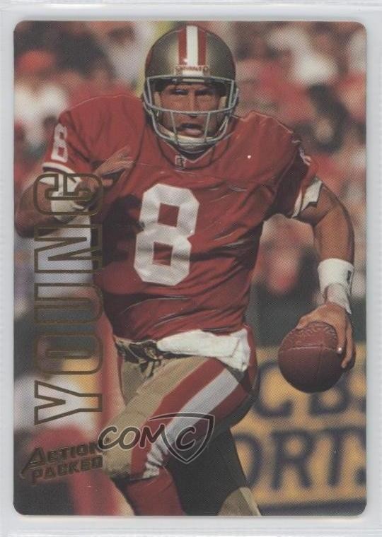 1993 Action Packed Prototypes Steve Young #FB3 HOF 0f3