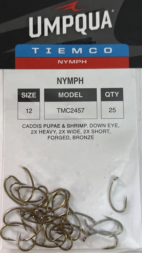 Ganchos para atar moscas Umpqua Tiempo anzuelos para pesca con mosca talla 10 12 14 16 TMC2457 TMC3761 Foto 3 de 4