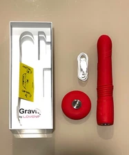Lovense Gravity Thrusting Vibrating Dildo Sex Adult Toy Female - OPEN BOX