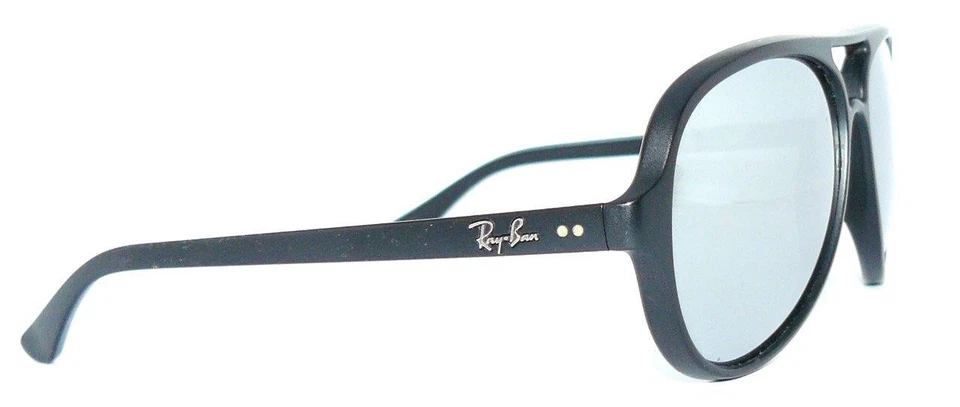 Ray Ban SONNENBRILLE SCHWARZ GRAU SPIEGEL RB 4125 CATS 4376 BRILLE 4162 PILOT - Bild 2 von 4