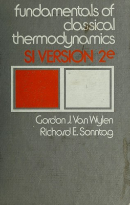 #ad Fundamentals of Classical Thermodynamics 2ND Editi on Si Version $6.97