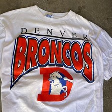 1995 Denver Broncos NFL Football Rare design White T shirt Retro HN3638