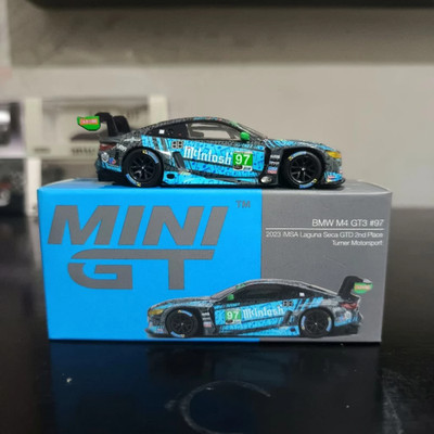 Mini GT #647 BMW M4 GT3 #97 Turner Motosport IMSA 2023 Laguna Seca