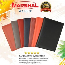 GENUINE PREMIUM LEATHER MARSHAL PASSPORT COVER HOLDER WALLET TRAVEL CASE