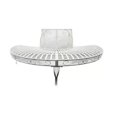 GARDEN BENCH - WHITE - TREE WRAP