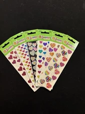 YOU CHOOSE Vintage Sandylion Prismatic Assorted Hearts Stickers