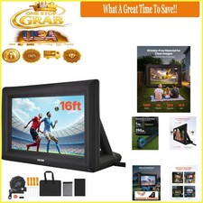 Inflatable 16FT Outdoor Projector Screen with Air Blower Oxford Fabric