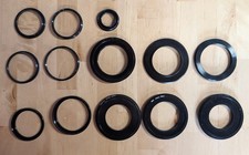 Lot 13 Camera Lens Filter Adapters Shades 58mm 49 52 Step Up Down Tiffen Ambico