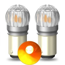 2x AUXITO Amber 1157 BAY15D 7528 Led Bulbs Car Turn Signal Indicator light Lamp