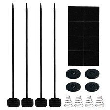 1 Set Electric Radiator Fan Tie Strap Mounting Kit Zip Ties Straps Tabs Springs